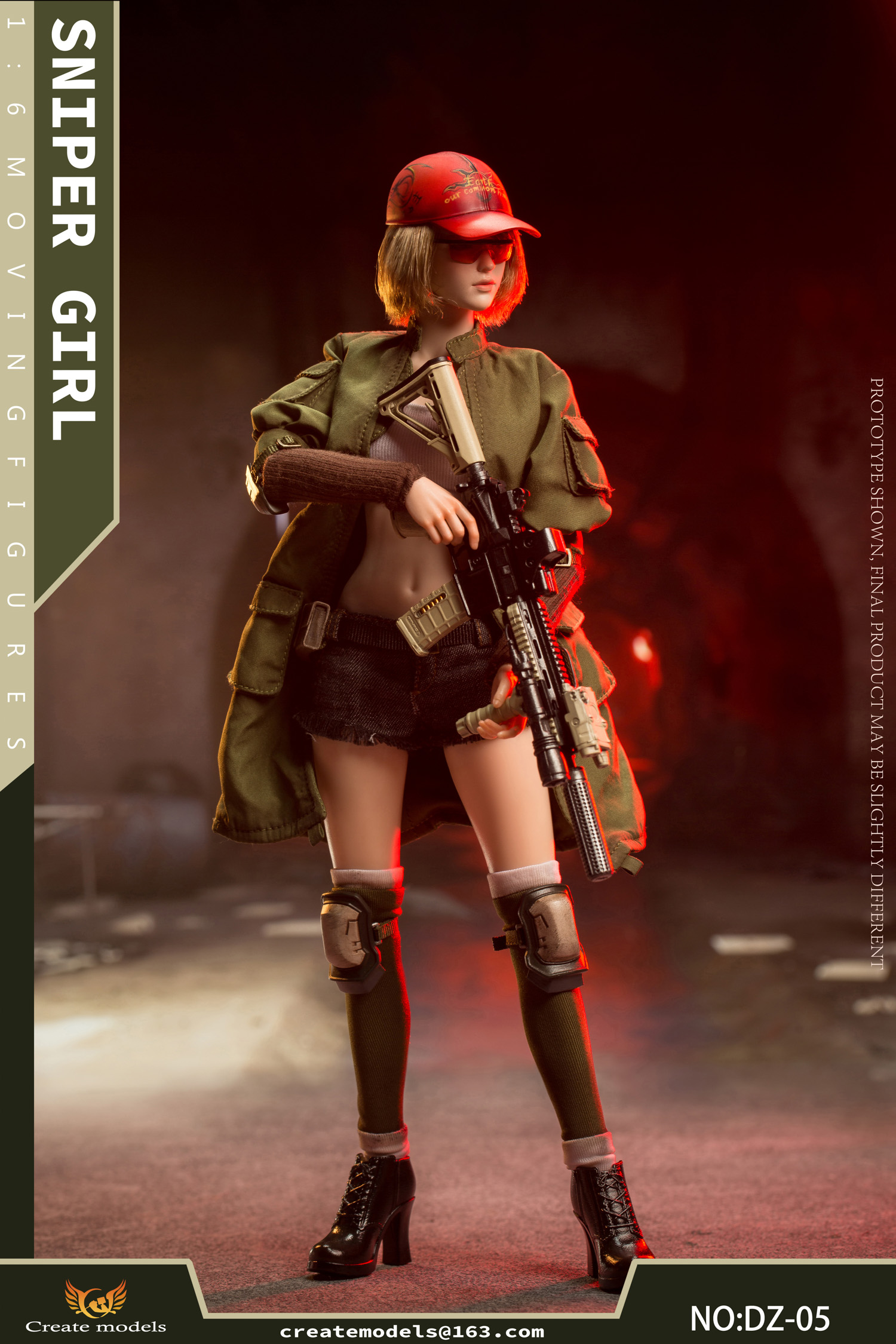 1/6 Createmodels DZ-05 スナイパーガール フィギュア Create Models 1:6 Sniper Girl Songbird Figure [CMD-DZ05