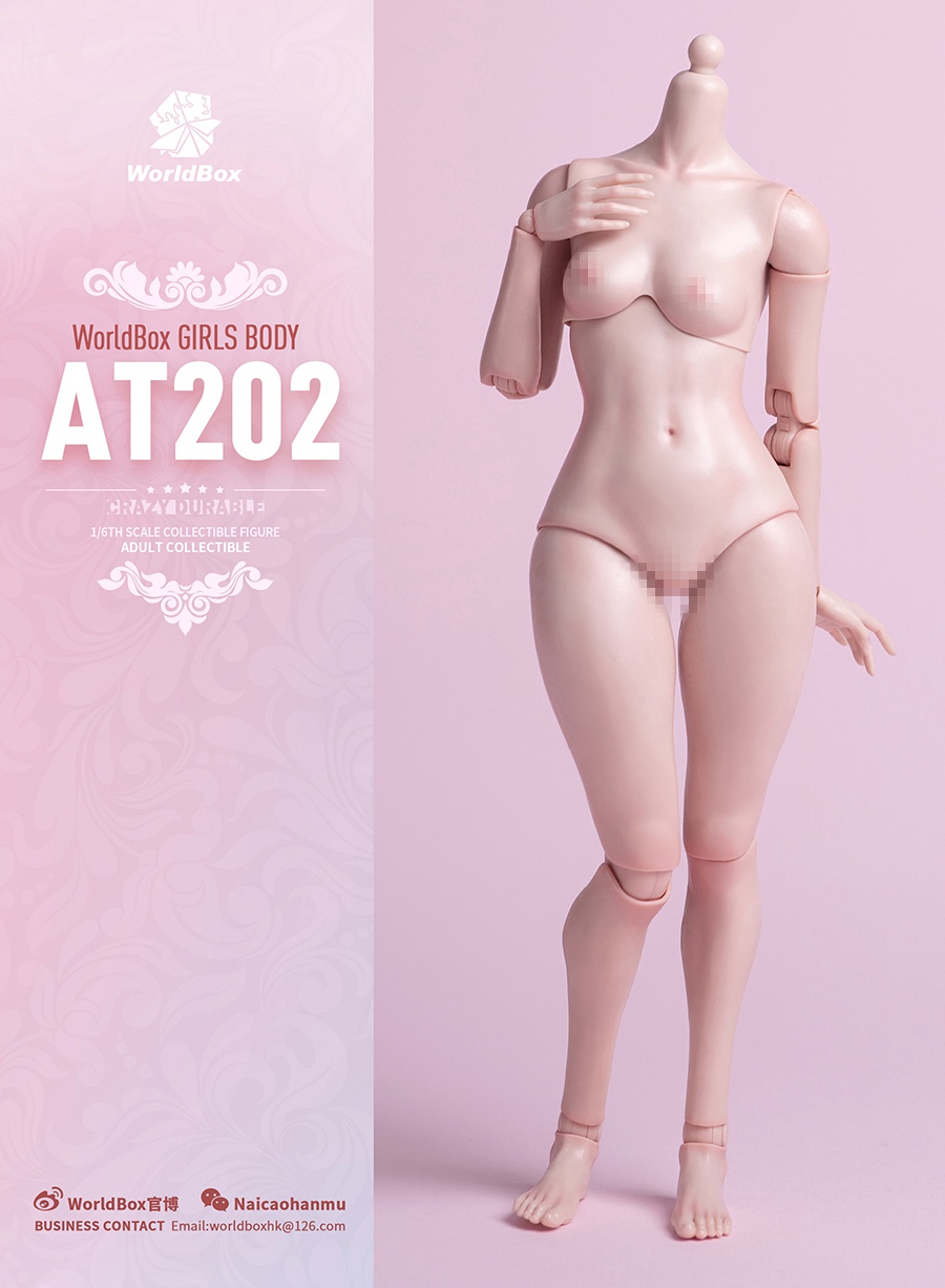World Box 1/6 Female Body with Chunky Thighs Pale [WB-AT202P