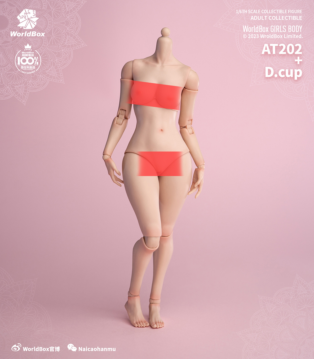 1/6 Rubber Chest D Cup Pale for Worldbox Girl Bodies [WB-CUPDP]