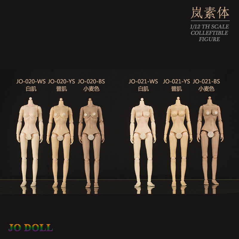 1/12 Scale Jiaou Doll Half-packed Glued Joint Female Body [JD-JO