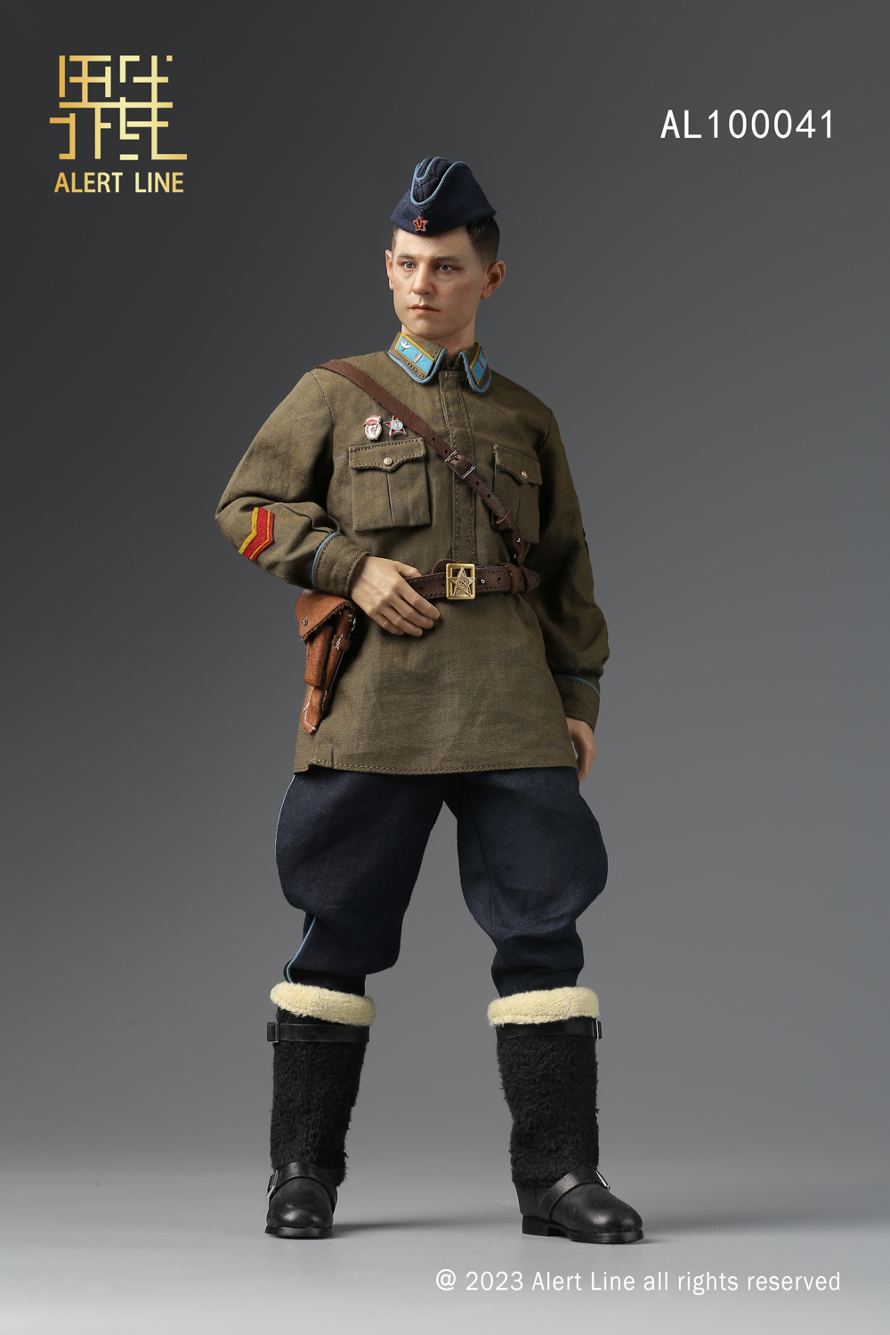 Alert Line 1:6 WWII Soviet Air Force Ace Pilot Figure [AL