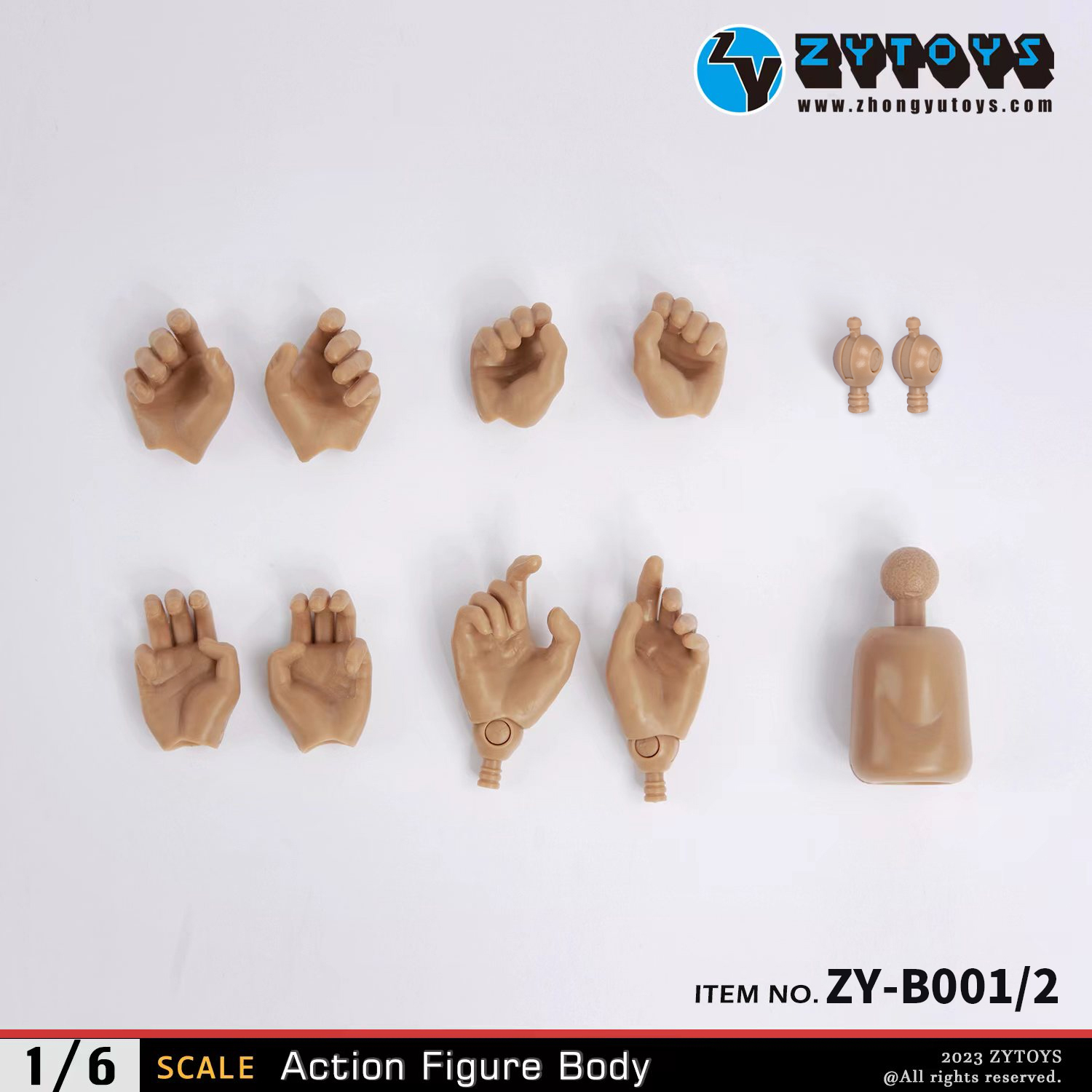 ZY Toys 1/6 New Design Narrow-shouldered Body in Wheat Skin Color