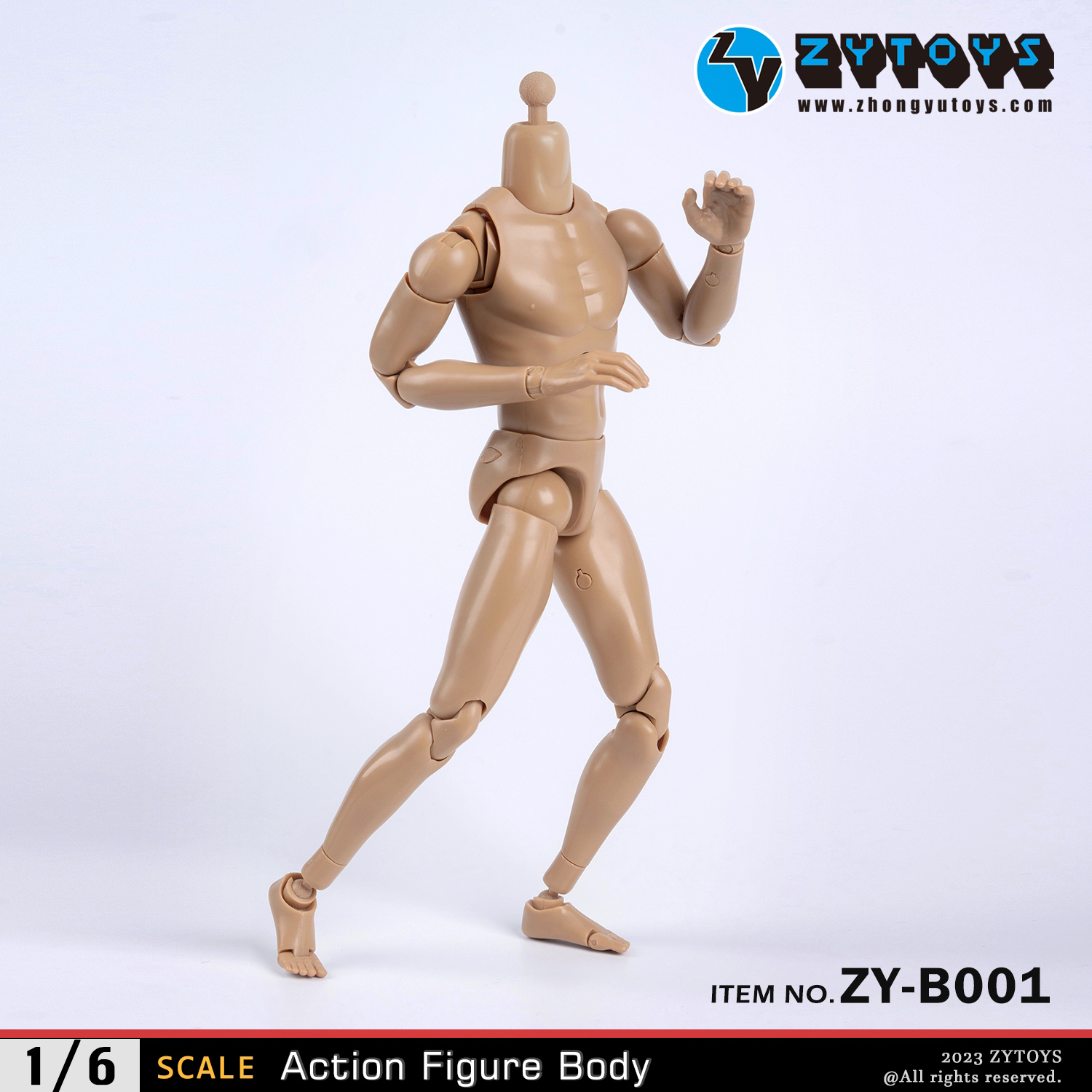 ZY Toys 1/6 New Design Narrow-shouldered Body in Wheat Skin Color