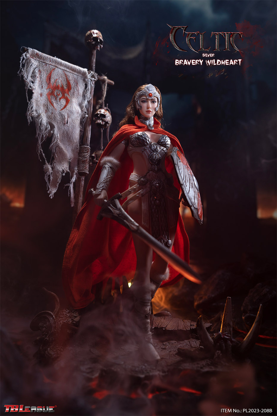 TBLeague 1/6 Celtic Bravery Wildheart Silver Female Figure [PL2023  