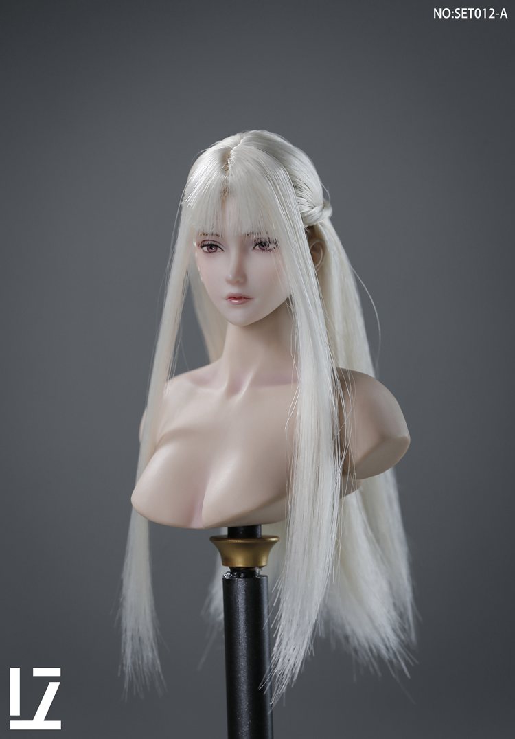 1/6 Joe ヘッド with Hair Implantation 1:6 LZ TOYS Zero Hair Transplant Female Head with Sliver