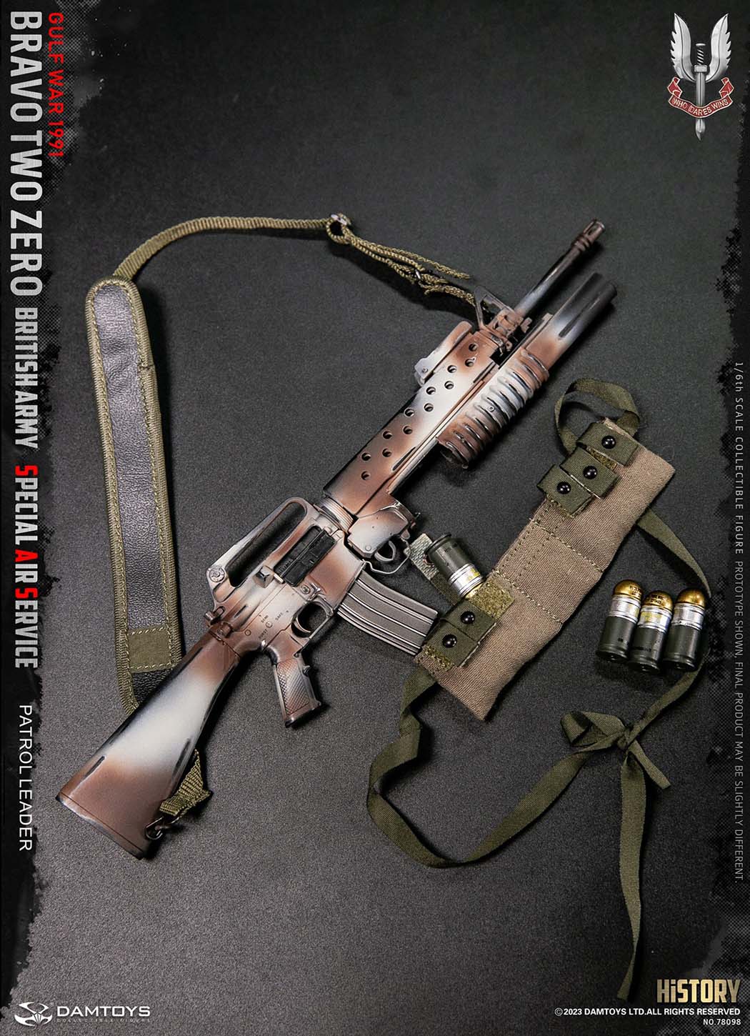 DAMTOYS 1/6 イギリス陸軍特殊空挺部隊 SASパトロール隊 78099 Pre! DAMTOYS 78099 British Army SAS Gunner Soldier 1/6