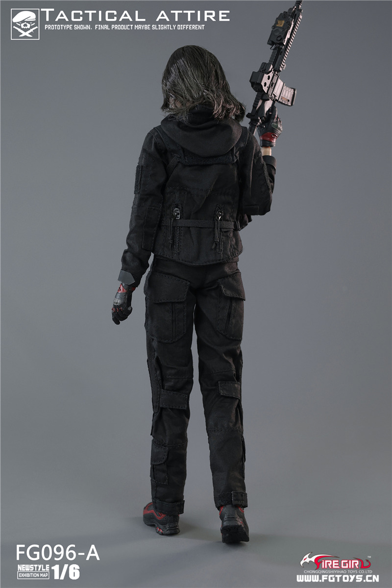 1:6 FG004 Fire Girl Camouflage Team Uniform Tactical Female Special Forces  Clothes Model fit for