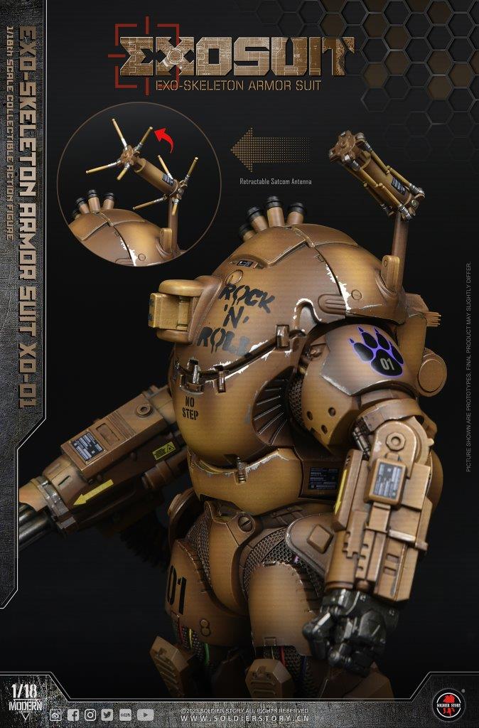 ミリタリー Soldier Story EXOSUIT EXO Skeleton Armor Soldier Story EXO-Skeleton Armor Suit Action Figure - SS122