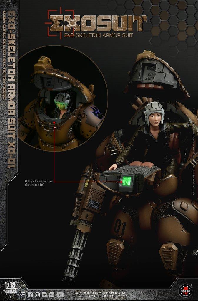 1/18 Series Soldier Story EXO Skeleton Armor Suit [SS-E001