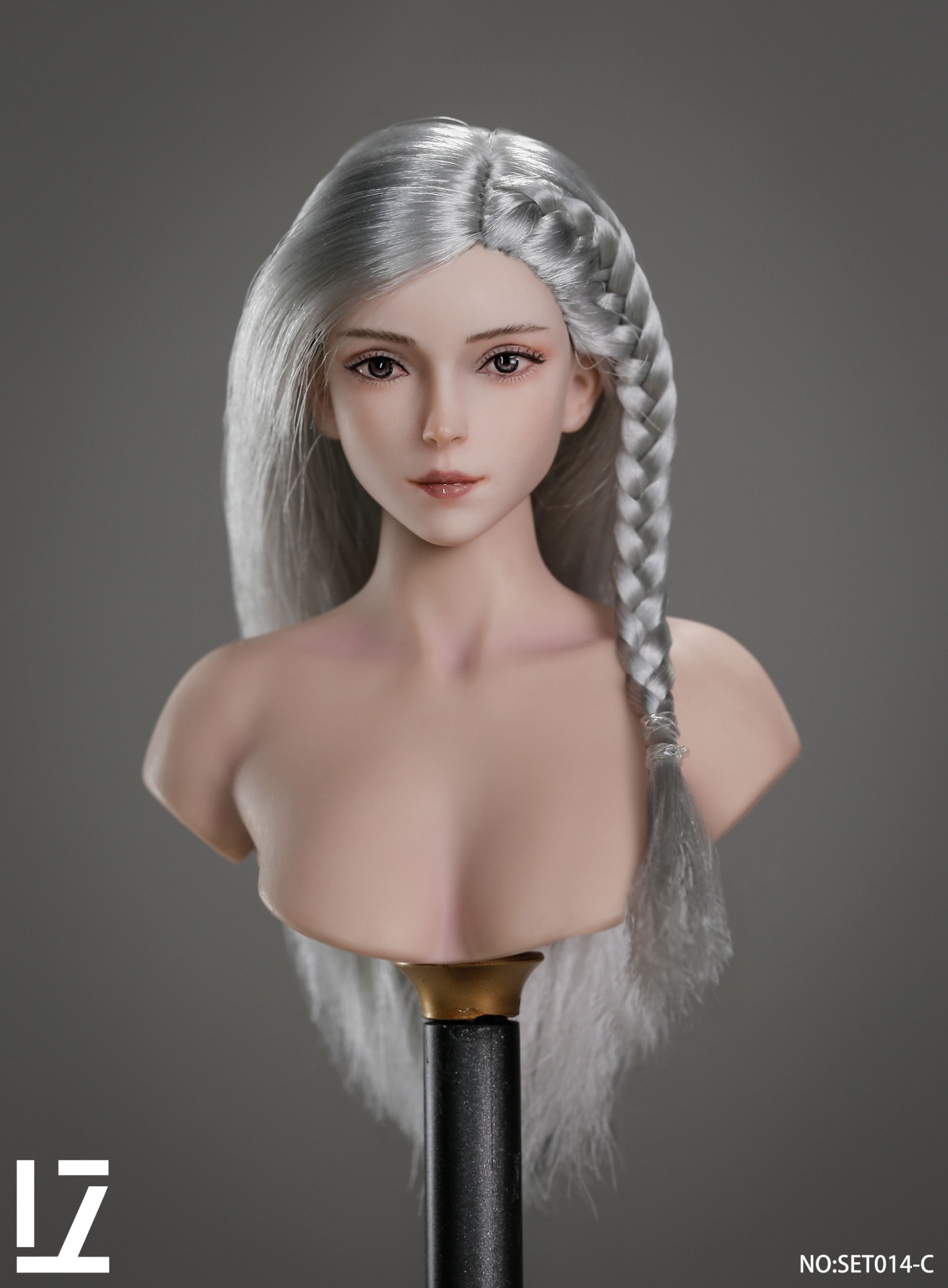 1:6 LZ TOYS Female Head with Sliver Hair [LZT-SET014C] - EKIA Hobbies