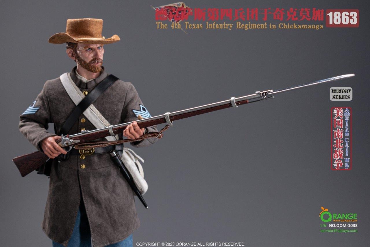 1/6 QO Toys American Civil War CS the 4th Texas Infantry Regiment
