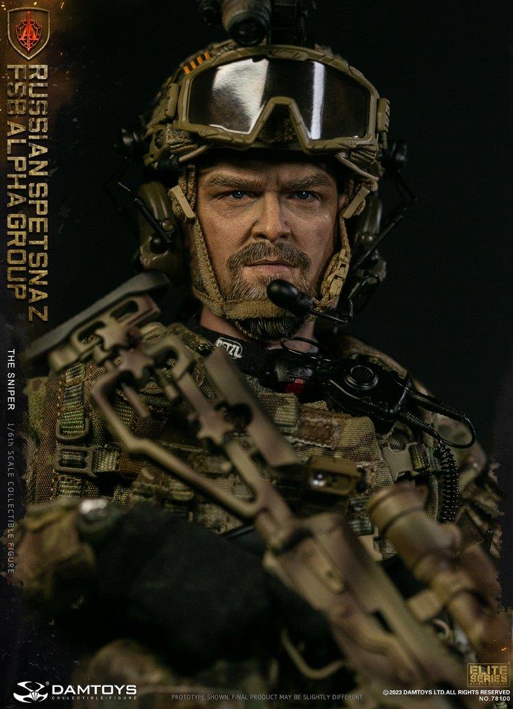 DAM Toys RUSSIAN SPETSNAZ FSB ALPHA GROUP SNIPER 1/6 Figure [DAM
