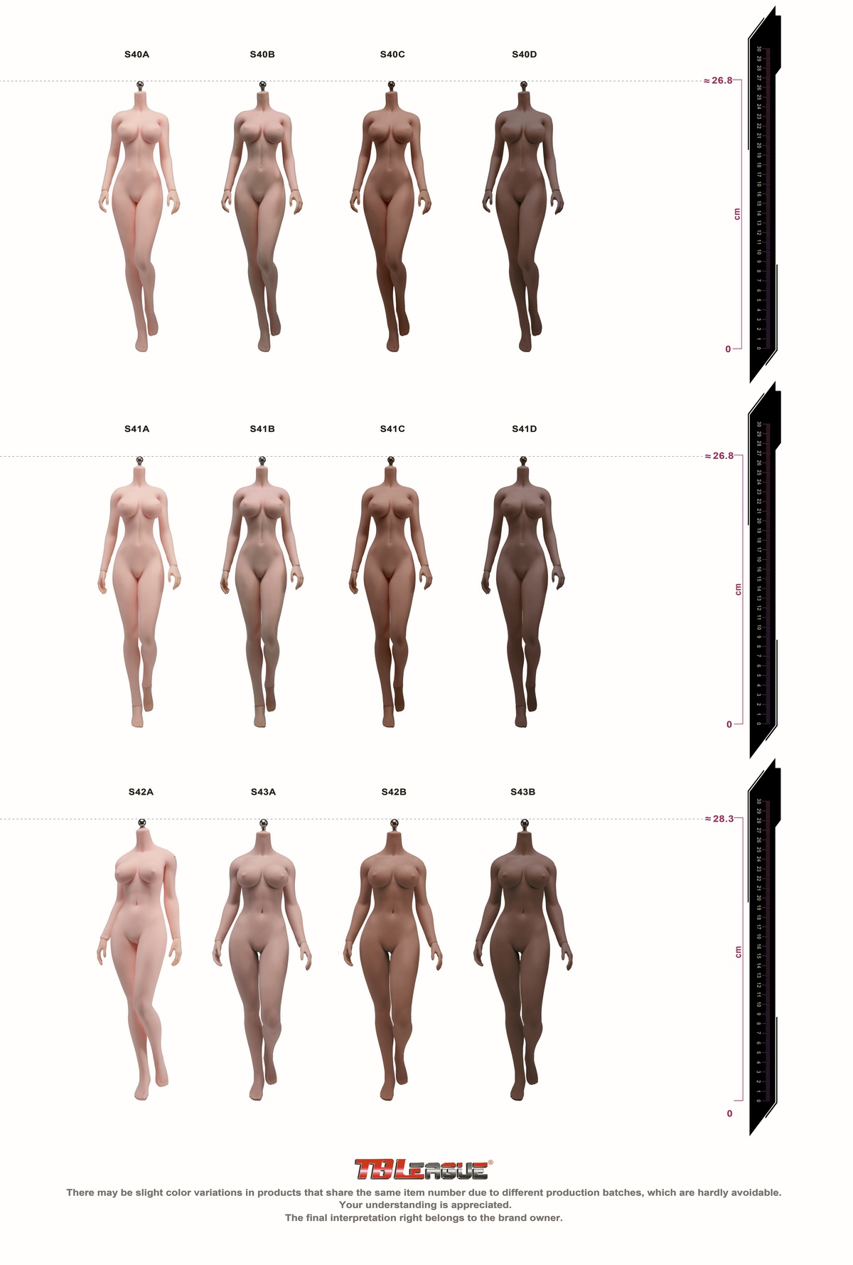 TBLeague Phicen 1:6 Super-Flexible Female Seamless Bodies Dark