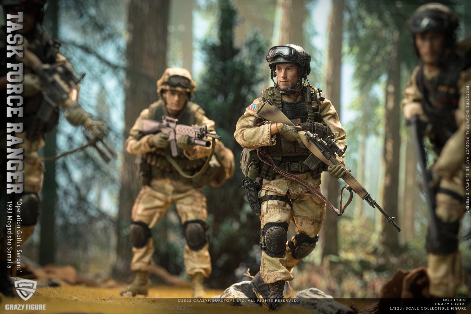 ミリタリー US Military75th Delta Special Force 1/12 Crazy Figure [CF-LW004] 1/12 Scale US Delta Special Force Figure