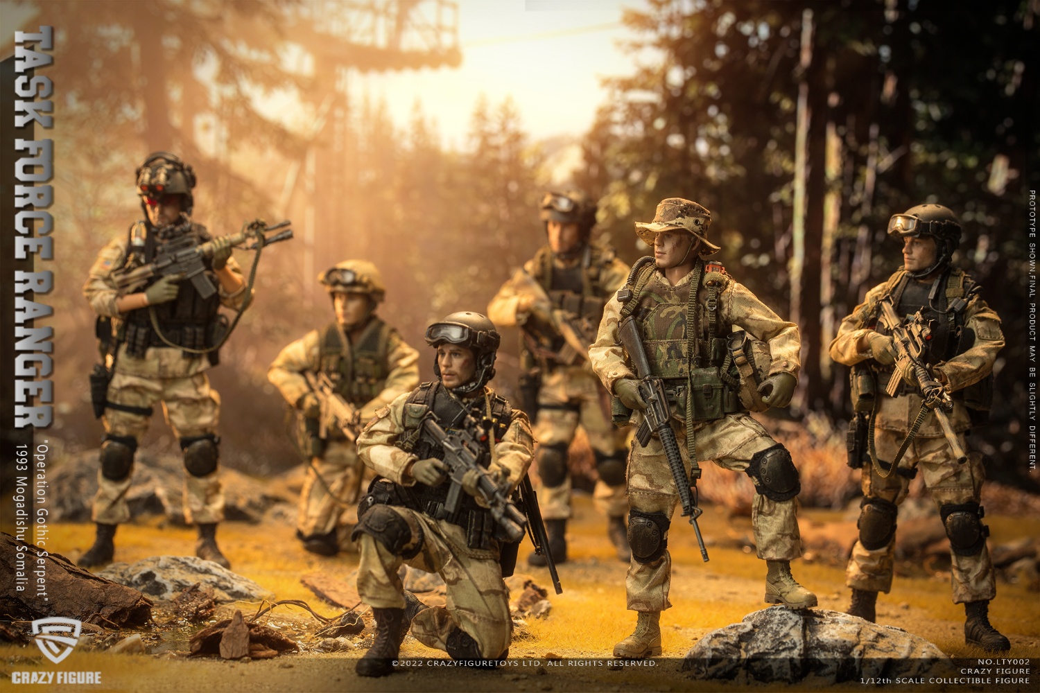 1:12 Crazy Figure US Military 75th Rangers & Delta Special