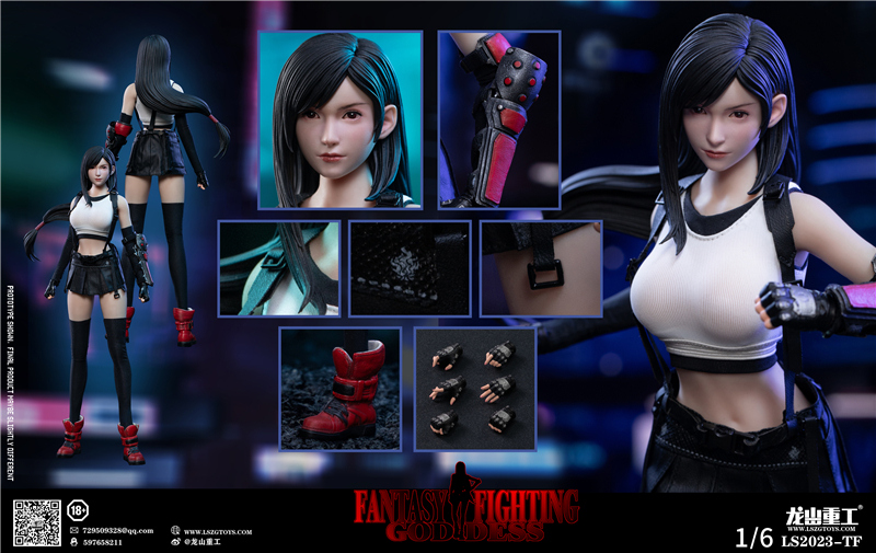 ゲームキャラクター FANTASY FIGHTING GODDESS Long Shan Jin Shu 1:6 Fantasy Goddess Tifa Female Figure [LS-2023