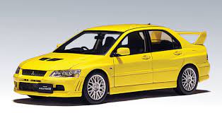 AUTO-20231] AUTOART 1/64 Mitsubishi Lancer EVO 7 in Yellow - EKIA