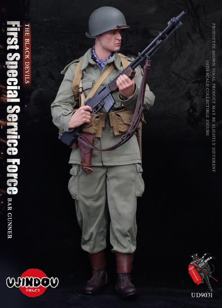 その他 UJINDOU First Special Service Force UJINDOU 1/6 WWII US First Special Service Force BAR Gunner Figure