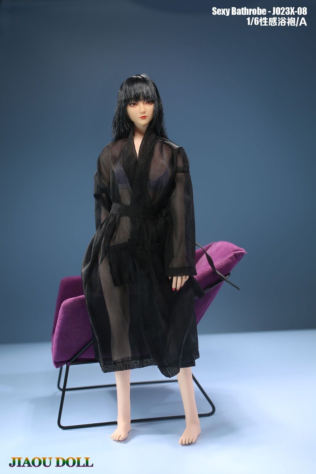 1/6 Jiaou Doll Black Bathrobe [JD-JO23X-08A] - EKIA Hobbies