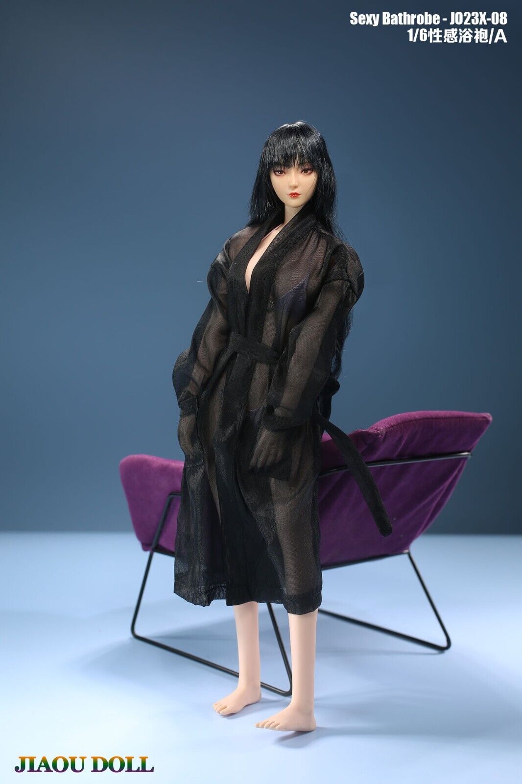 1/6 Jiaou Doll Black Bathrobe [JD-JO23X-08A] - EKIA Hobbies