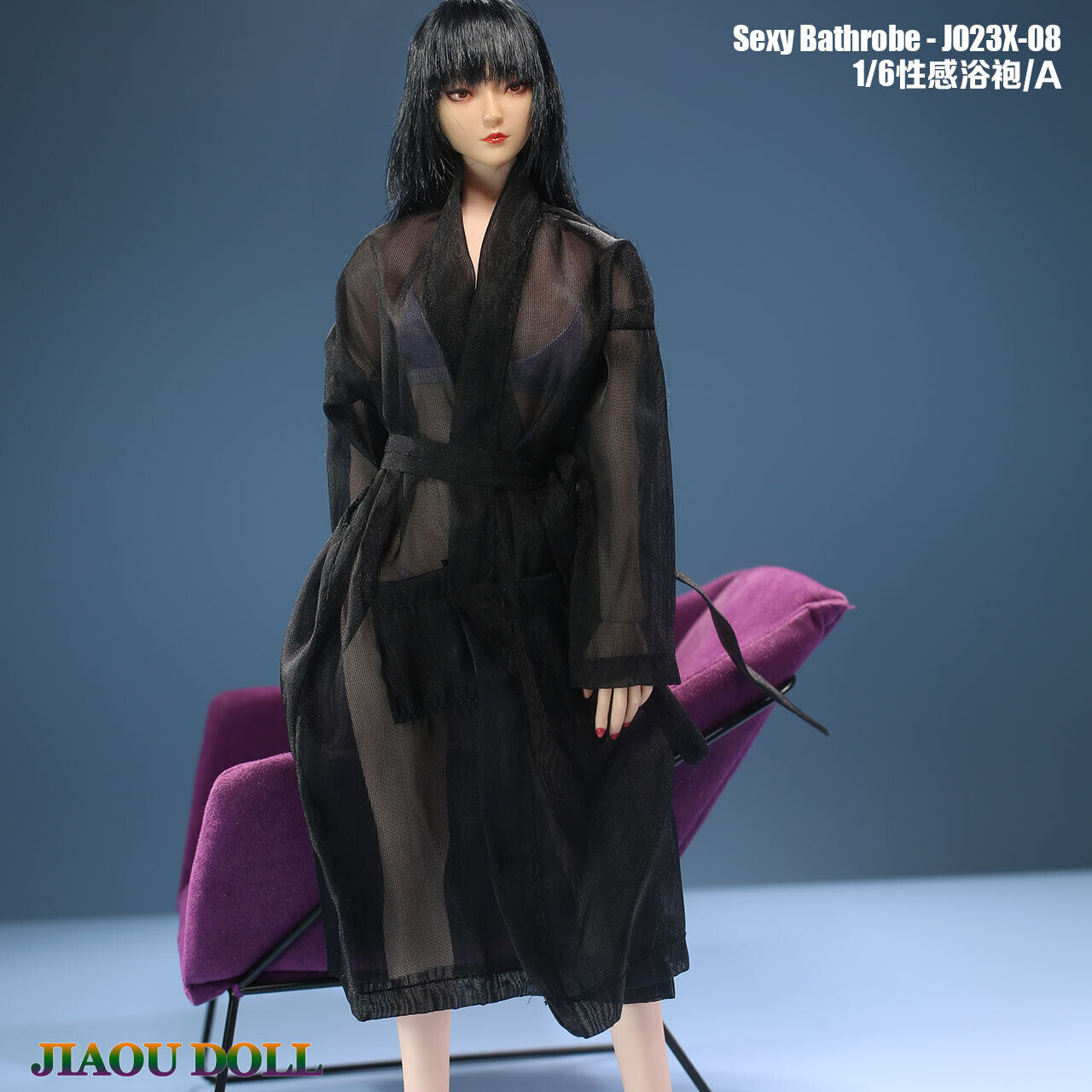 1/6 Jiaou Doll Black Bathrobe [JD-JO23X-08A] - EKIA Hobbies
