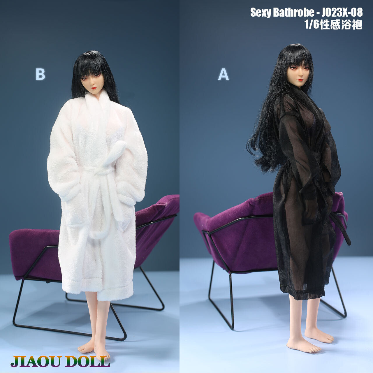 1/6 Jiaou Doll White Bathrobe [JD-JO23X-08B] - EKIA Hobbies
