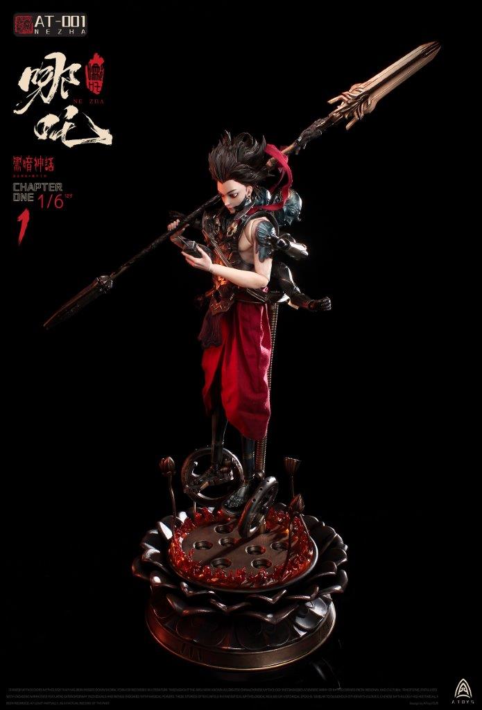 A-Toys 1/6 暗黒神話 AT-0001 Dark Myth Nezha 1/6 A-toys Dark Myth Nezha Collectibles Figure [ATS-001