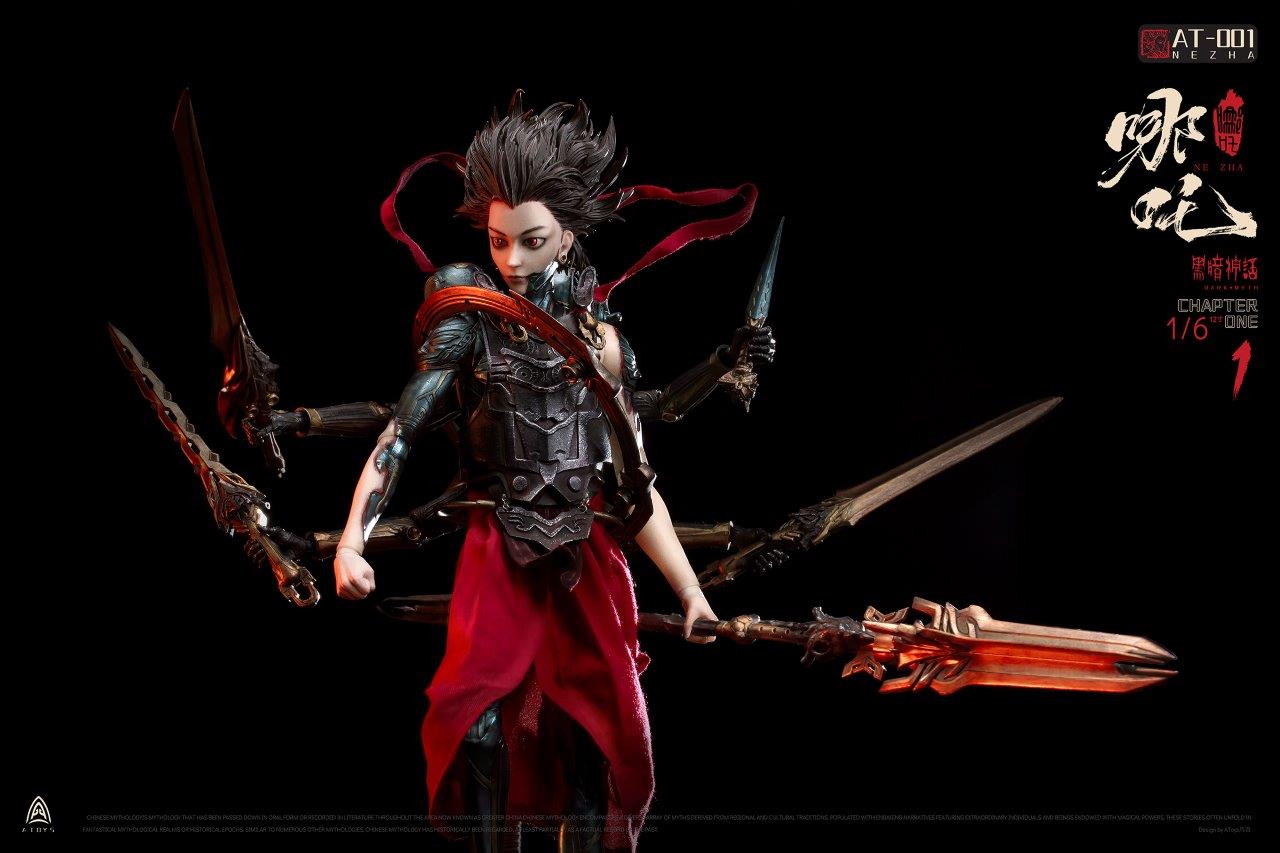 A-Toys 1/6 暗黒神話 AT-0001 Dark Myth Nezha A TOYS 1/6 AT-0001 The dark myth of Nezha Action Figure IN