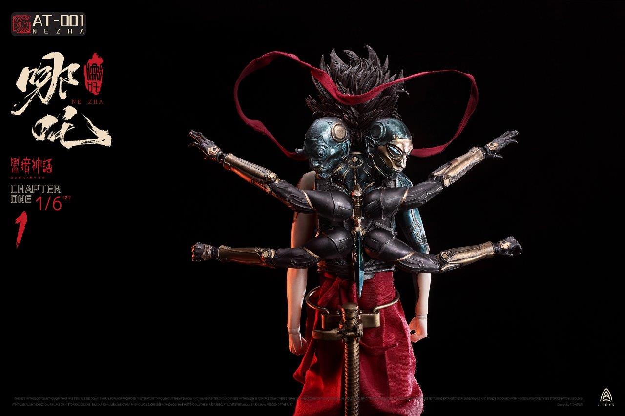 A-Toys 1/6 暗黒神話 AT-0001 Dark Myth Nezha A TOYS 1/6 AT-0001 The dark myth of Nezha is a moving figure