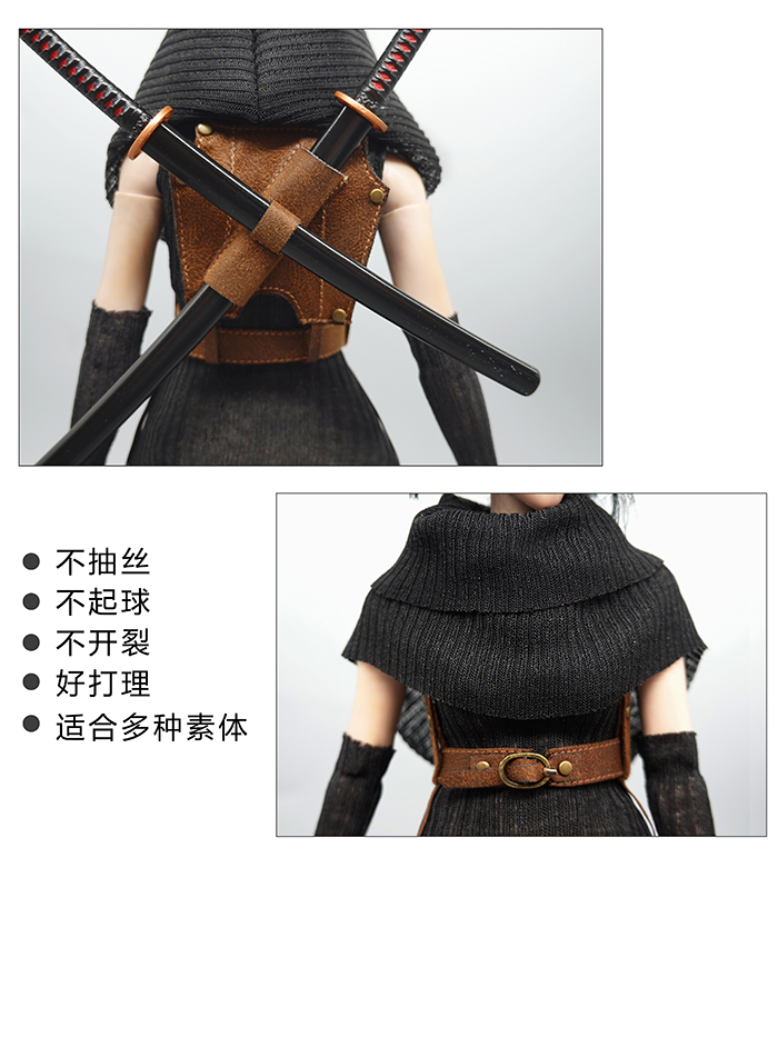 SA Toys 1:6 Black Classic Assassin Dress from Post-Apocalyptic