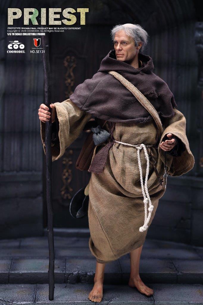 1/6 COO Model Series Of Empires Medieval Priest Collectibles