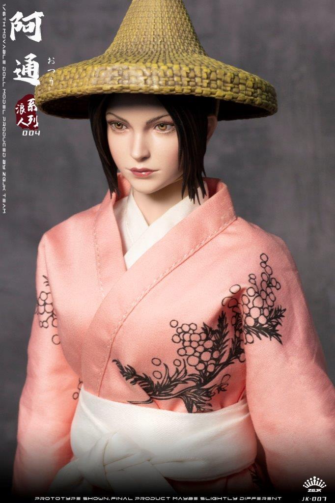 キョン007様 1:6 ZGJK TOYS Japanese Samurai Ronin Series Atong Female Figure