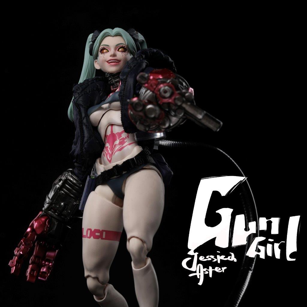 Romankey X COWL 1/12 ガン ガール DX版 Gun Girl Romankey X COWL 1/12 Gun Girl Collectible Female Action