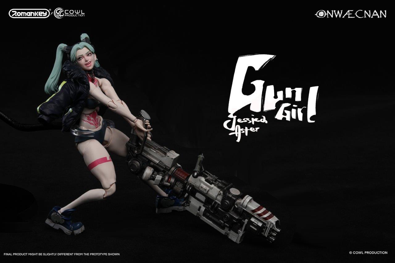Romankey,×Cowl Gun Girl Deluxe Version Romankey x Cowl Gun Girl Deluxe Ver. 1/12 Scale Female