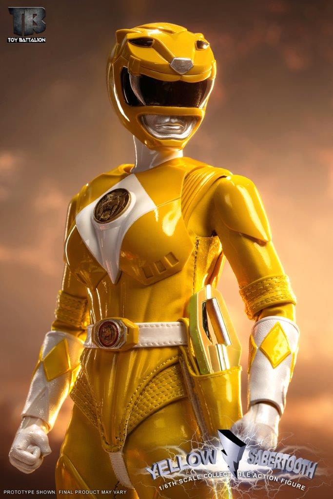 TOYS BATTALION TB016 1/6 パワー イェローレンジャー Toys Battalion 1/6 Yellow Sabertooth Collectible Figure [TB