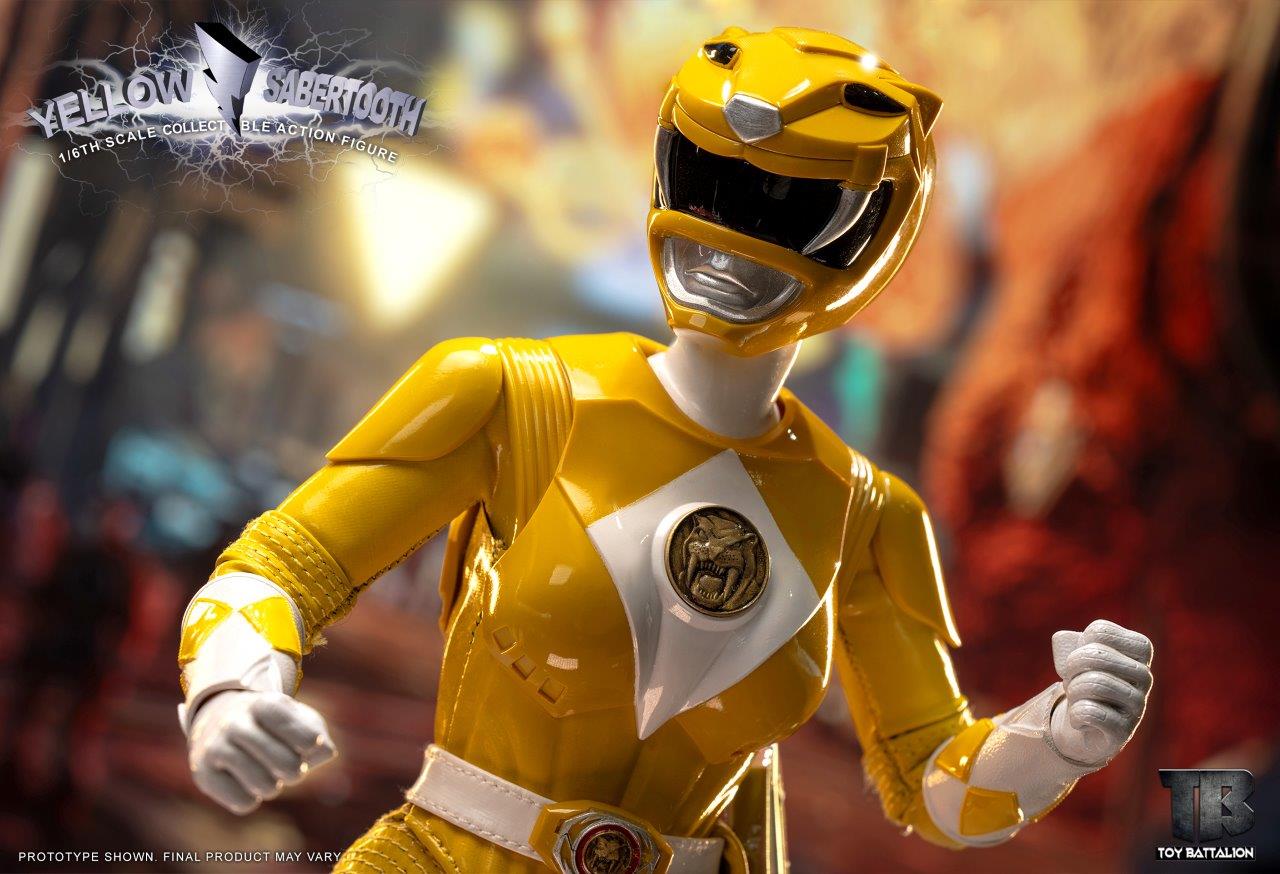TOYS BATTALION TB016 1/6 パワー イェローレンジャー Toys Battalion (TB016) 1/6 Scale Yellow Sabertooth Figure