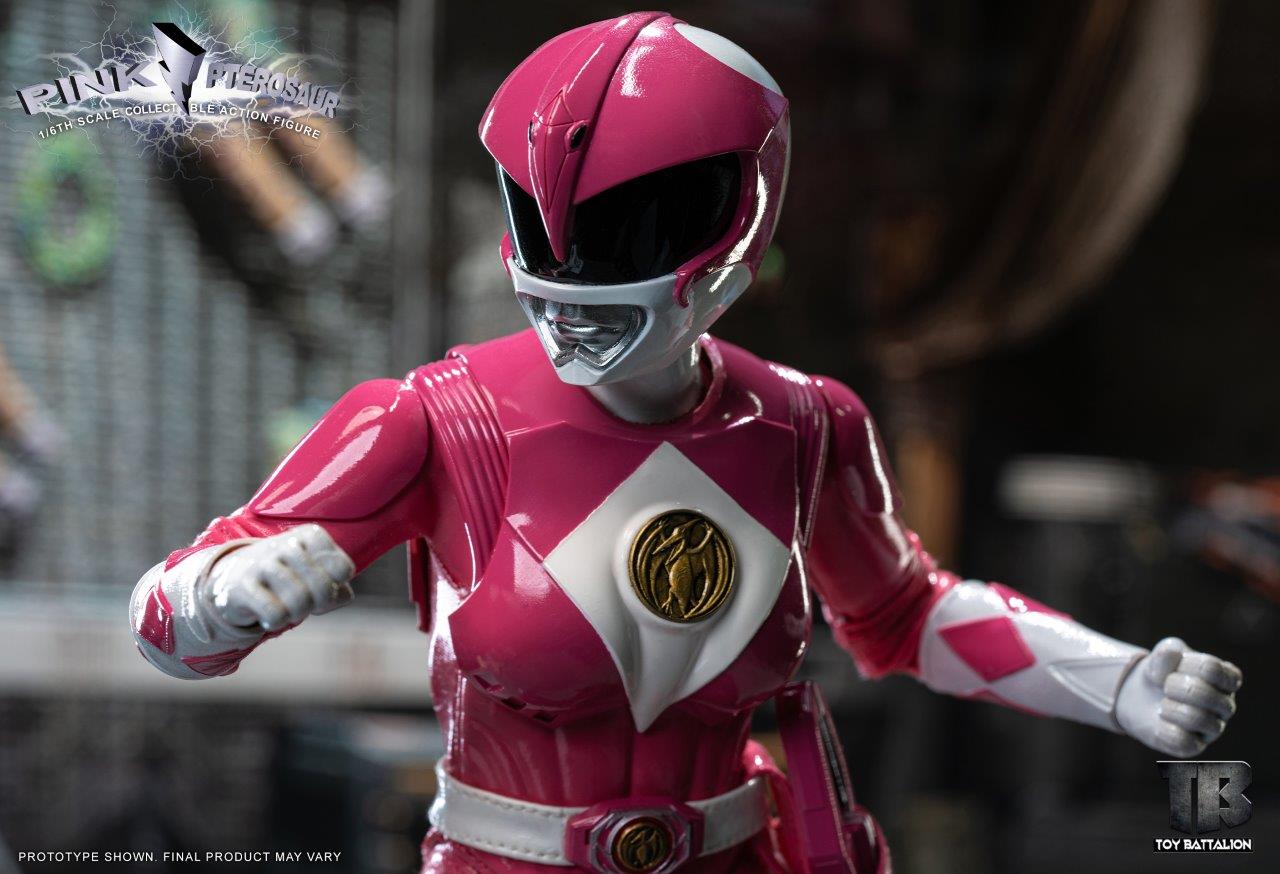 TOYS BATTALION TB017 1/6 パワーピンク レンジャー Toys Battalion Pink Pterosaur 1/6 Scale Action Figure