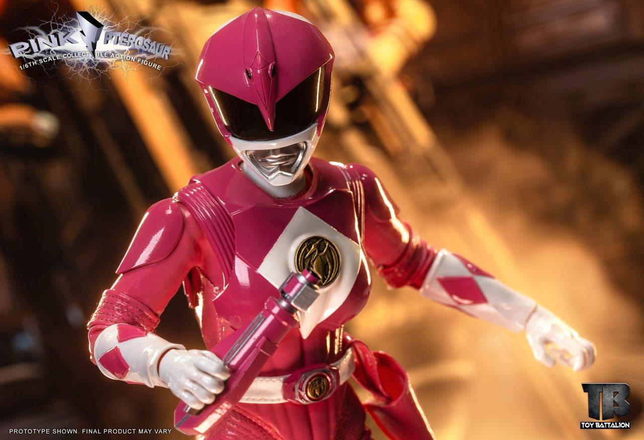 TOYS BATTALION TB017 1/6 パワーピンク レンジャー Toys Battalion Pink Pterosaur 1/6 Scale Action Figure