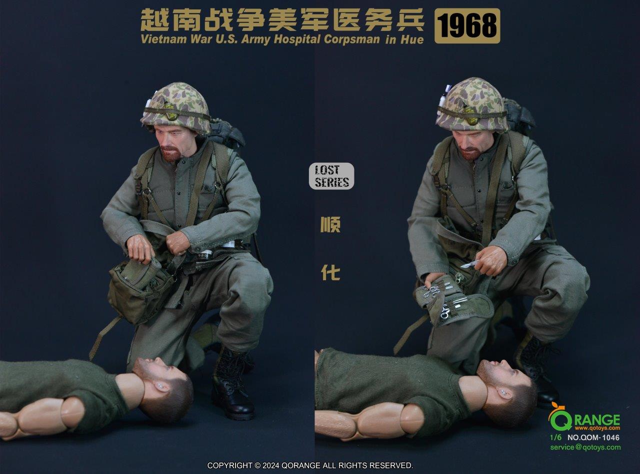 QO Toys 1/6 Vietnam War U.S. Army Hospital Corpsman in Hue 1968