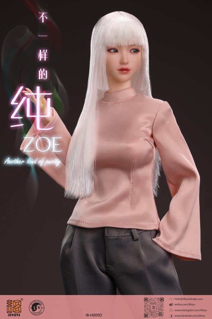 I8-H005 5体セット　1/6フィメールHeadゾーイ　ABCDE Presale i8TOYS 1/6 I8-H005 ZOE Beauty Girl Head For 12