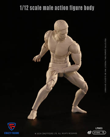 BIG BODY CMC Creative NO.EX フィギュア Crazy Figure 1:12 Male Action Figure Body [CF-LT003] - EKIA Hobbies