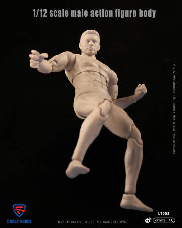 Crazy Figure 1:12 Male Action Figure Body [CF-LT003] - EKIA