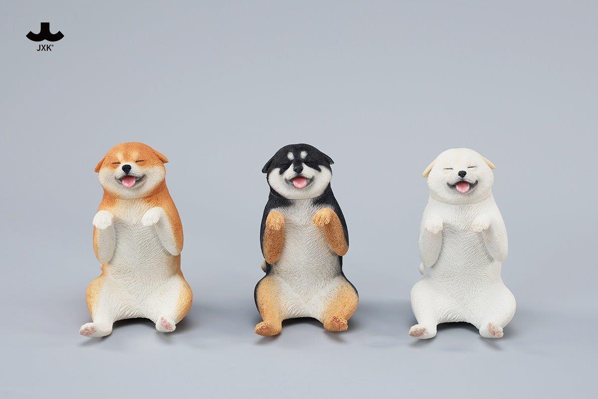 JxK.Studio 1:6 Scale Black Shiba Inu 2.0 with Swing [JXK-233B