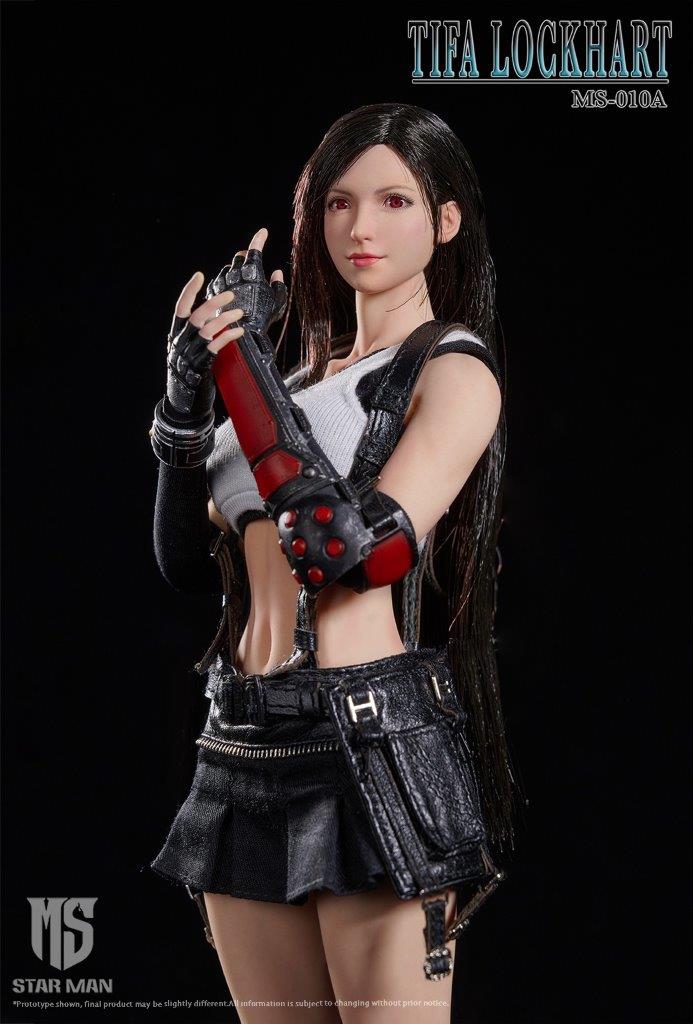 STAR MAN 1/6 ティファ MS-010A ブラックショートスカート STAR MAN 1/6 ティファ ホワイトタンクトップ と ブラック
