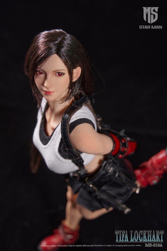 Star Man 1/6 Tifa Lockhart White Tank Top and Black Short Skirt