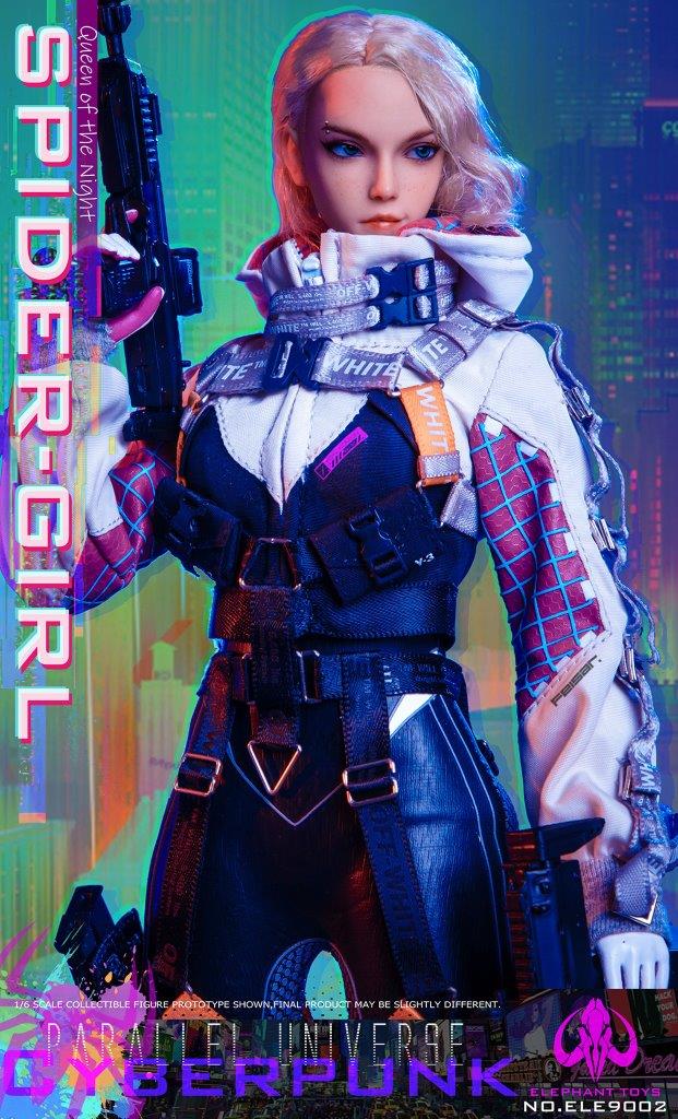 M-100 ELEPHANT TOYS 1/6 サイバー スパイダー ガール Elephant Toys Cyber Spider-Girl 1/6 Scale Figure
