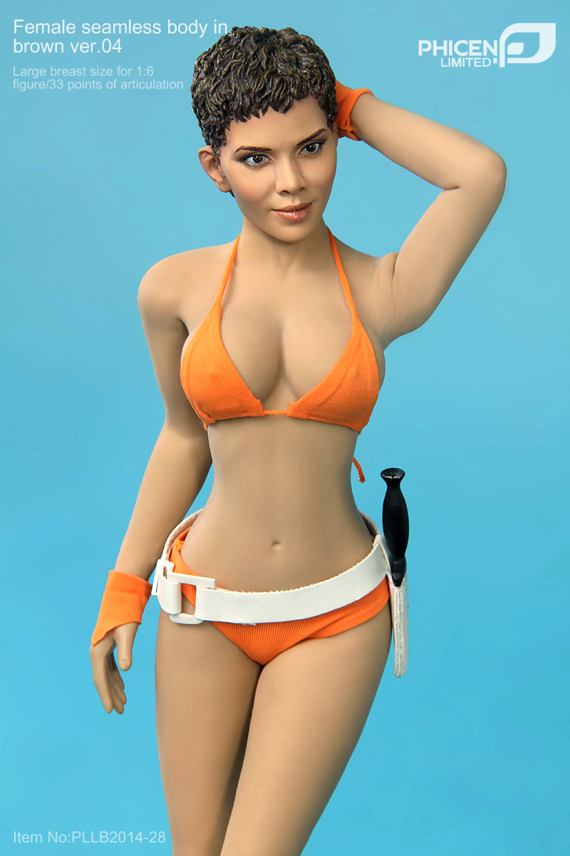 Seamless Figure Woman & Bikini (Black Ver./Large Breasted Type