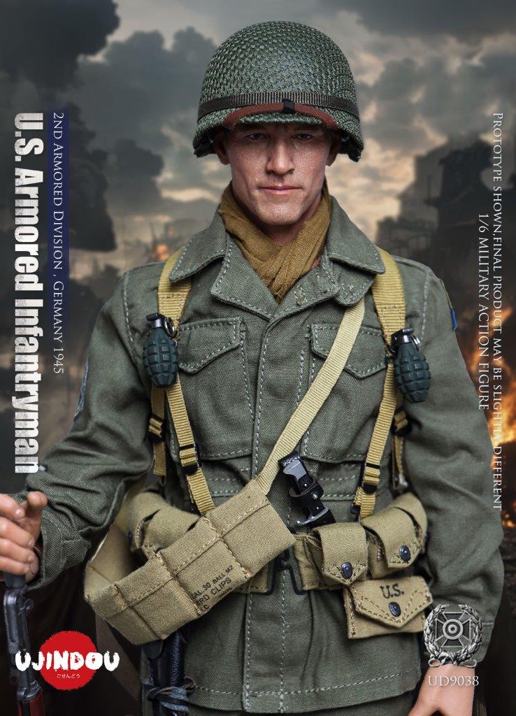 UJINDOU 1/6 WWII U.S. Armored Infantryman, Germany 1945 Figure [UD