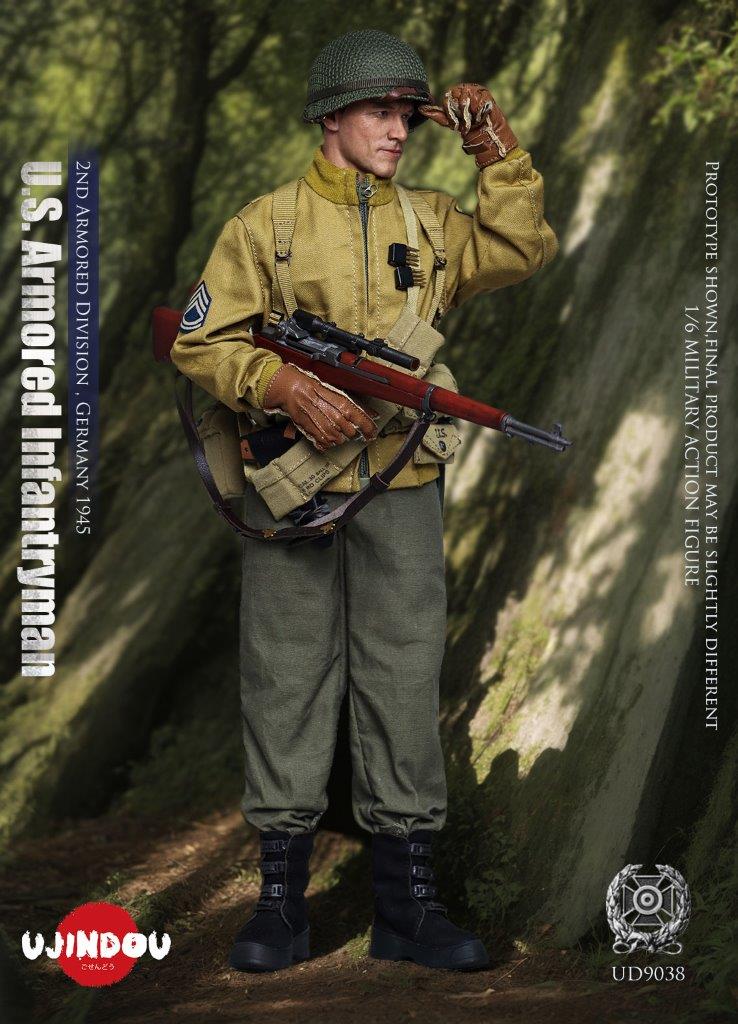 UJINDOU 1/6 WWII U.S. Armored Infantryman, Germany 1945 Figure [UD
