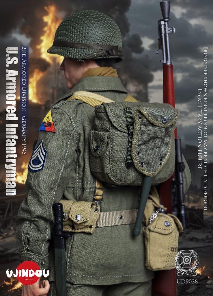 UJINDOU 1/6 WWII U.S. Armored Infantryman, Germany 1945 Figure [UD